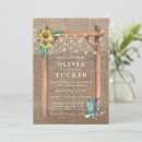 Search for burlap and sunflower wedding invitations Backyard