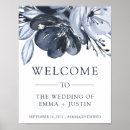 Search for white flowers welcome wedding signs Dusty blue
