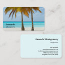 Search for palm tree business cards Travel