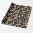 Search for wild flowers wrapping paper Seamless
