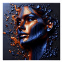 Search for abstract woman face posters Orange