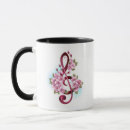 Search for pink music note mugs Treble clef