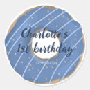 Search for donut birthday stickers Baby girl