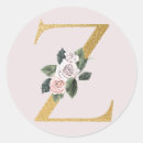Search for z initials stickers Pink