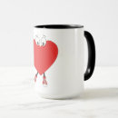 Search for cute heart shape mugs Red