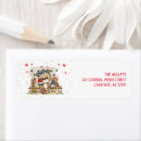 Search for 4th birthday return address labels Red white blue