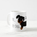 Search for black and tan dachshund mugs Doxie