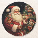 Search for vintage santa coasters Traditional