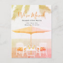 Search for palm tree moving announcement cards Watercolor