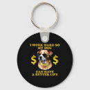 Search for i work hard key rings Puppy