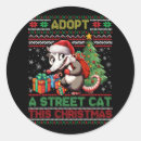 Search for street cat stickers Opossum