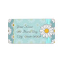 Search for daisy wedding return address labels Teal
