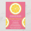 Search for pink lemonade bridal shower invitations Modern