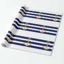 Search for navy blue and white stripes wrapping paper Anchor