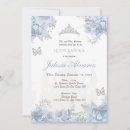 Search for fairytale quinceanera invitations Blue