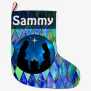 Search for nativity christmas stockings Jesus
