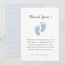 Search for baby footprint thank you cards Cute