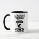 Search for funny monkey mugs Jungle