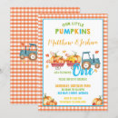 Search for harvest birthday invitations Our little pumpkin
