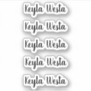 Search for cursive font stickers Script