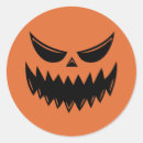 Search for scary pumpkin face stickers Spooky