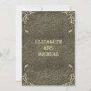 Search for gold embossed wedding invitations Vintage