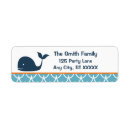 Search for whale birthday return address labels Baby shower