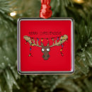 Search for funny moose christmas tree decorations Silly