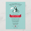 Search for tandem bicycle wedding invitations Whimsical