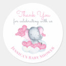 Search for pink elephant thank you stickers Watercolor
