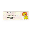 Search for cute lion return address labels Safari
