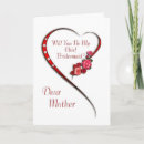 Search for chief bridesmaid cards For her