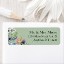 Search for elegant wedding return return address labels Floral