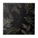 Search for black and gold tiles Flower