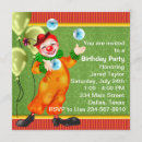 Search for circus clown invitations Party