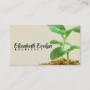Search for growth business cards Green