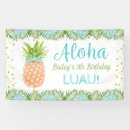 Search for luau birthday banners Aloha