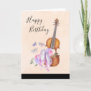 Search for violin cards Watercolor