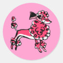 Search for retro poodle stickers Pink