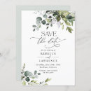 Search for greenery save the dates Eucalyptus leaves