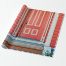 Search for red door wrapping paper Retro