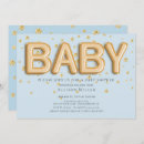 Search for foil baby boy shower invitations Blue