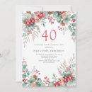 Search for christmas 40th birthday invitations Elegant