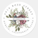 Search for red wedding return address labels Greenery