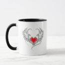 Search for heart with wings mugs Angel