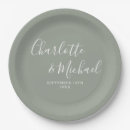 Search for sage wedding plates Contemporary