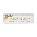 Search for white butterflies return address labels Gold