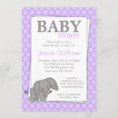 Search for purple elephant baby shower Girl