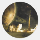Search for vintage rockets stickers Space
