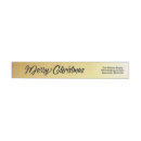 Search for gold text return address labels White